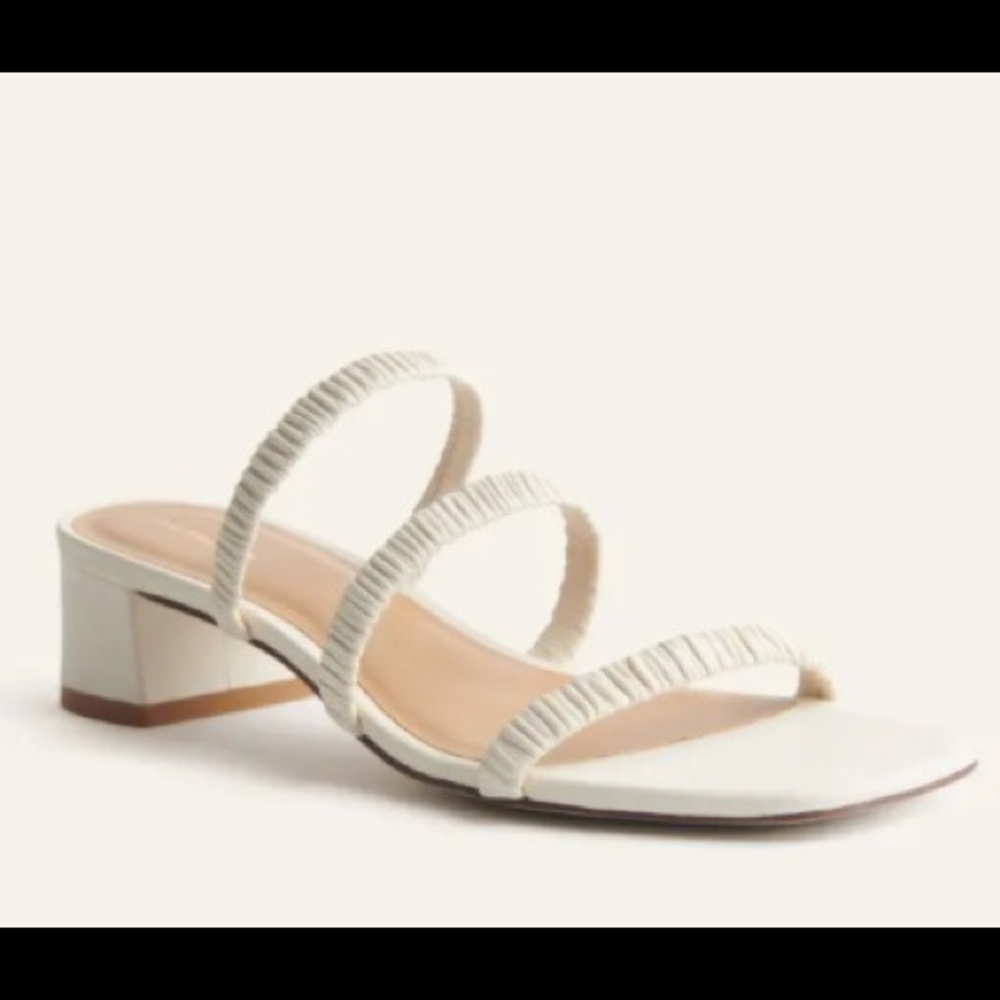 Reformation Assunta strappy block heel mule